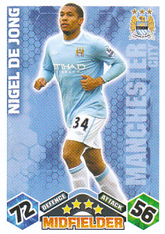 Nigel De Jong Manchester City 2009/10 Topps Match Attax #210